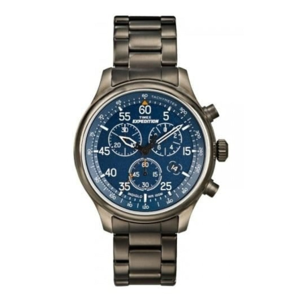 Gents Chronograph Blue Dial & Stainless Steel Bracelet Watch