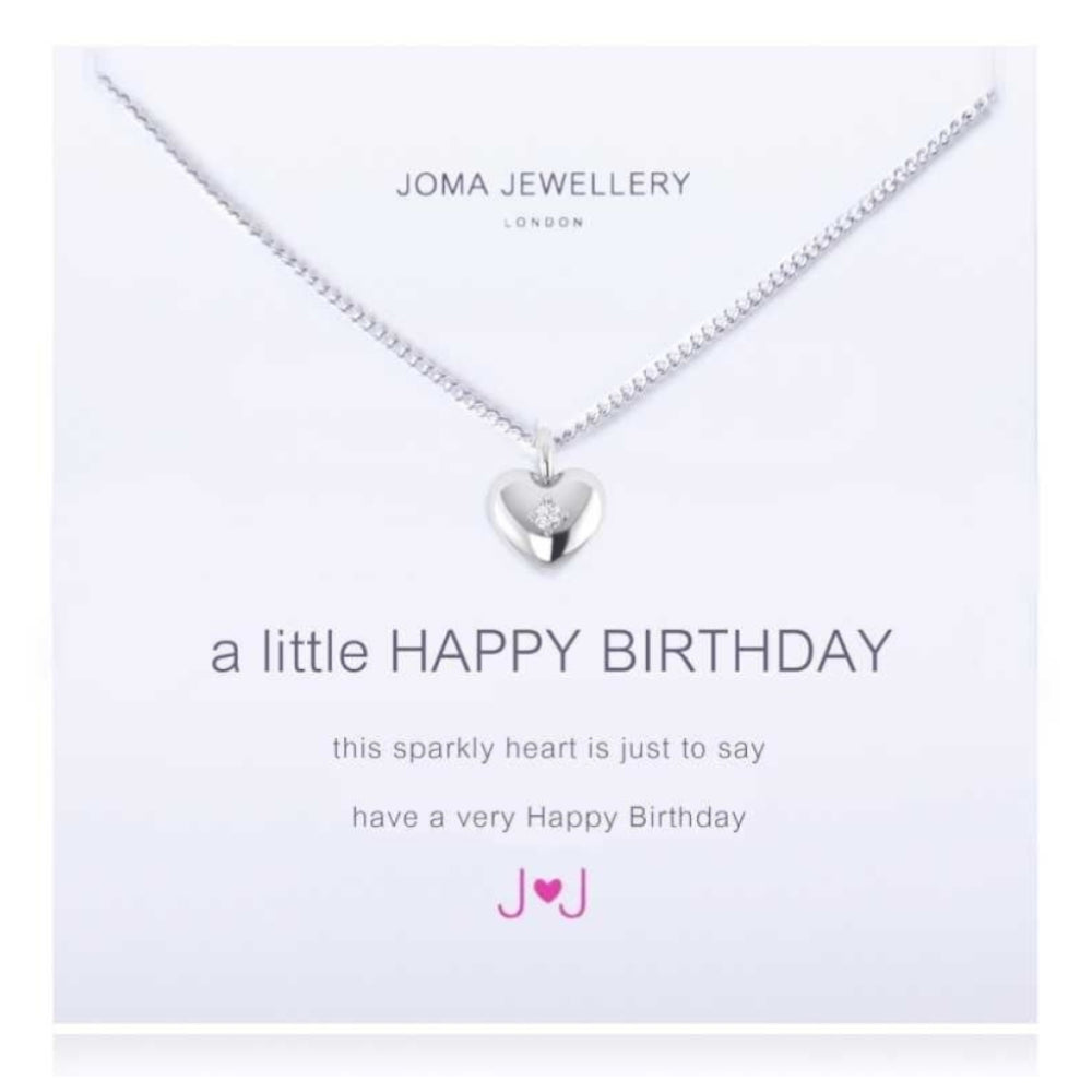 a little HAPPY BIRTHDAY - silver necklace
