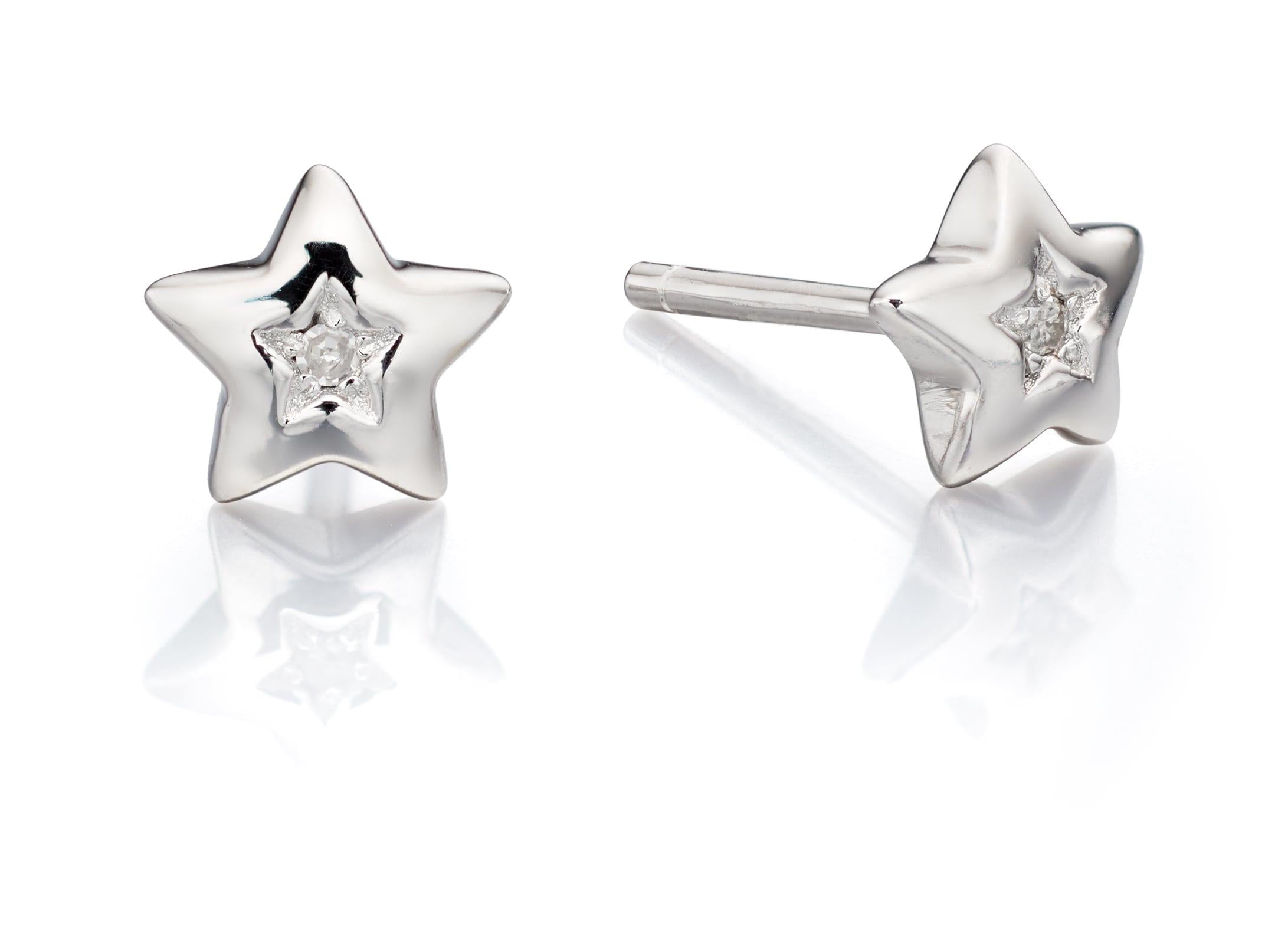 Noor - Diamond Star Stud Earring