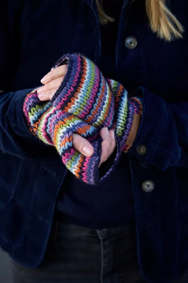 Denver Stripe Handwarmer (Pure Merino)