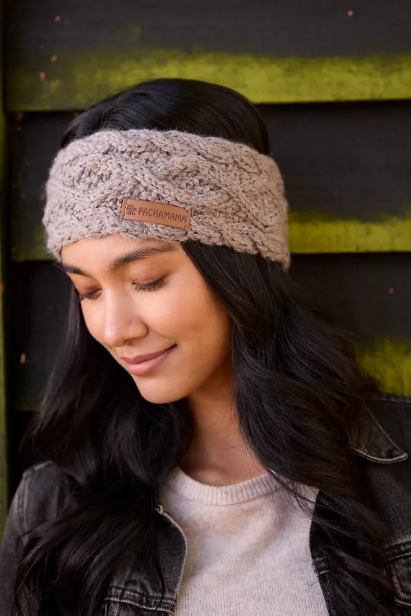 Enniskerry Headband (Pure Merino) Mushroom