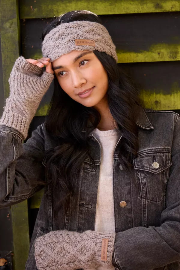 Enniskerry Headband (Pure Merino) Mushroom