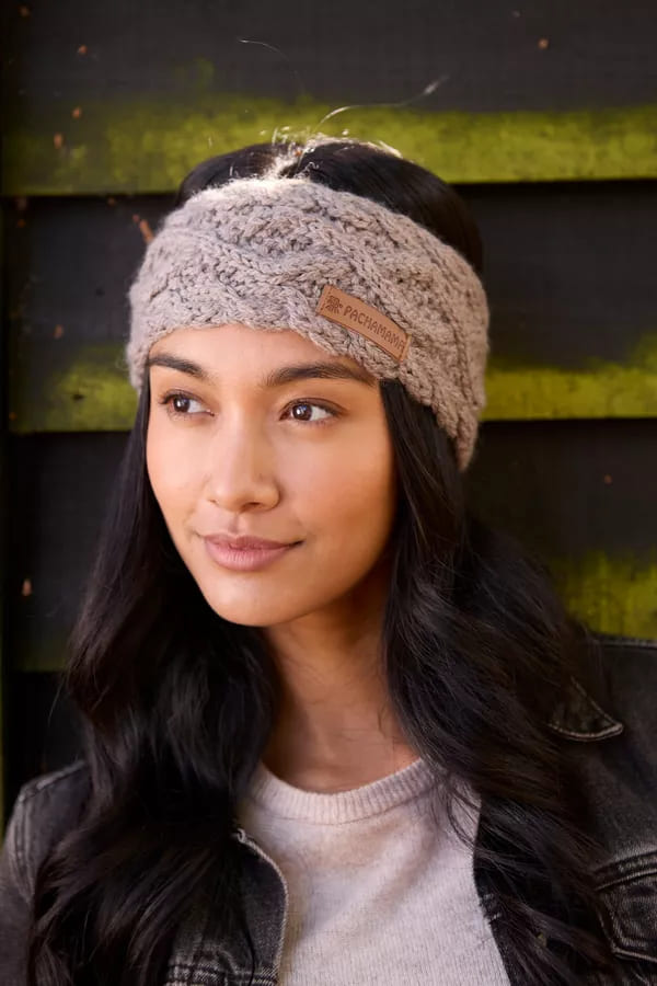 Enniskerry Headband (Pure Merino) Mushroom