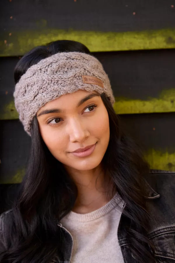 Enniskerry Headband (Pure Merino) Mushroom