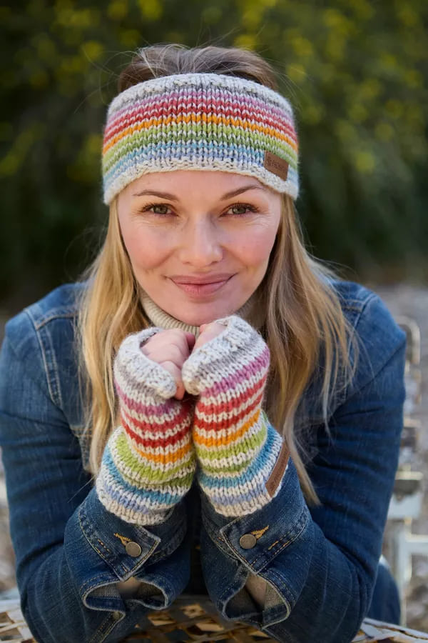 Hoxton Stripe Headband (Pure Merino)