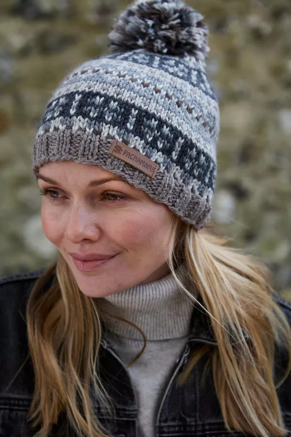 Inveraray Bobble Beanie (Pure Merino) Natural