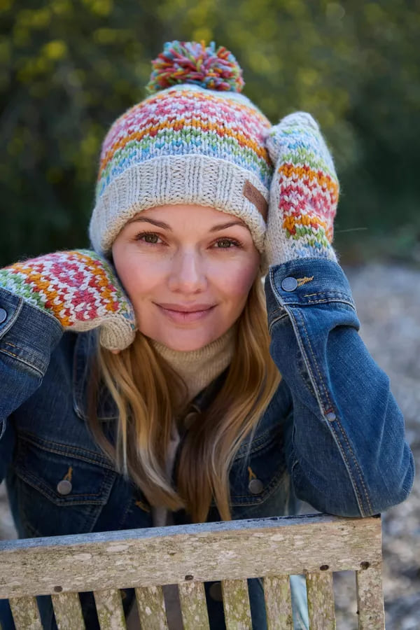 Killarney Bobble Beanie (Pure Merino) Oatmeal