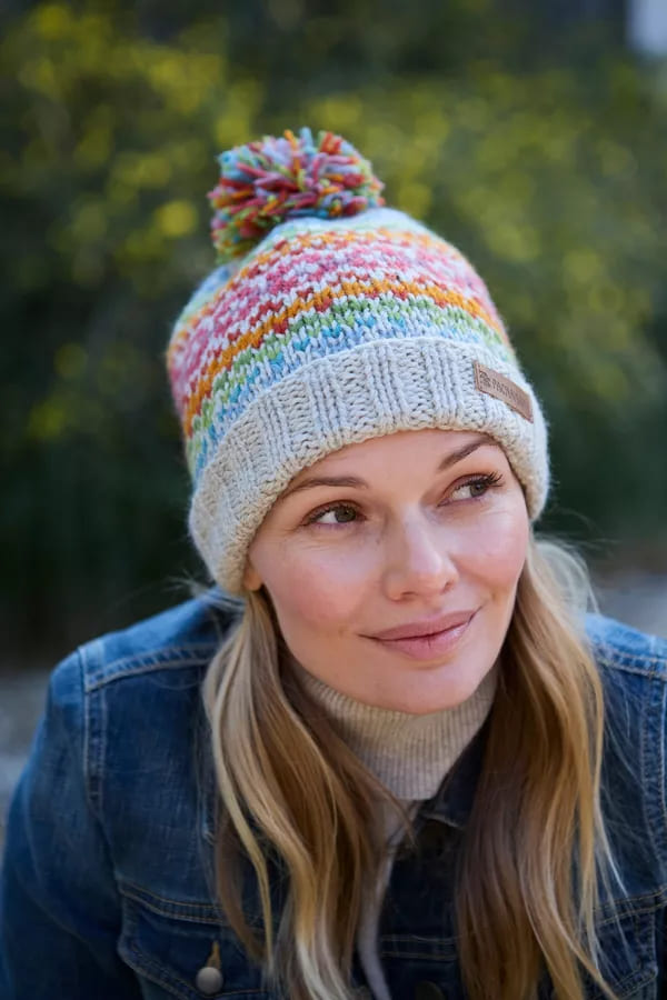 Killarney Bobble Beanie (Pure Merino) Oatmeal