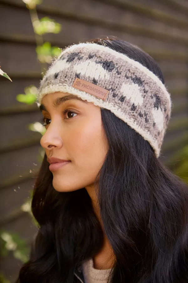 Merino Sheep Headband Mushroom