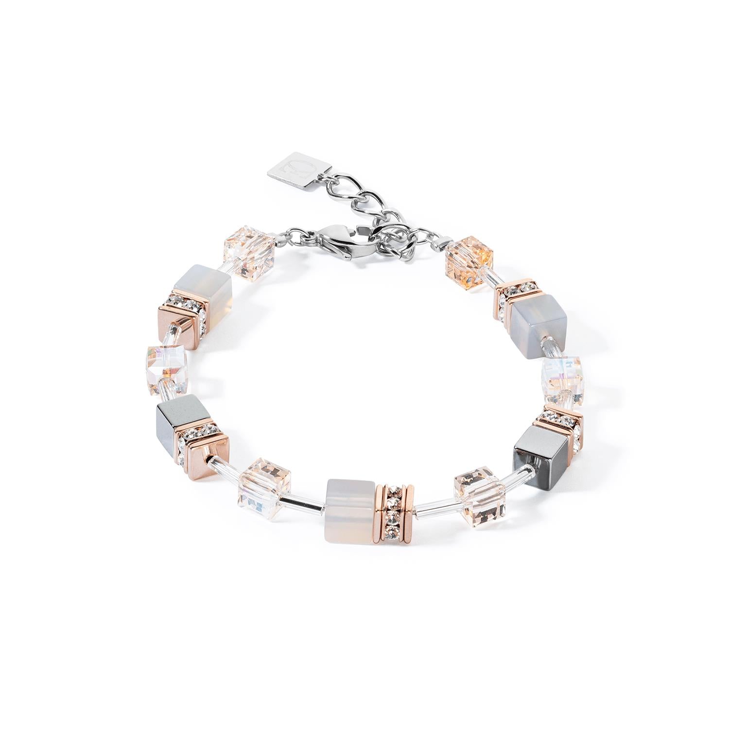 GeoCUBE Iconic Precious Rose Gold Peach Bracelets