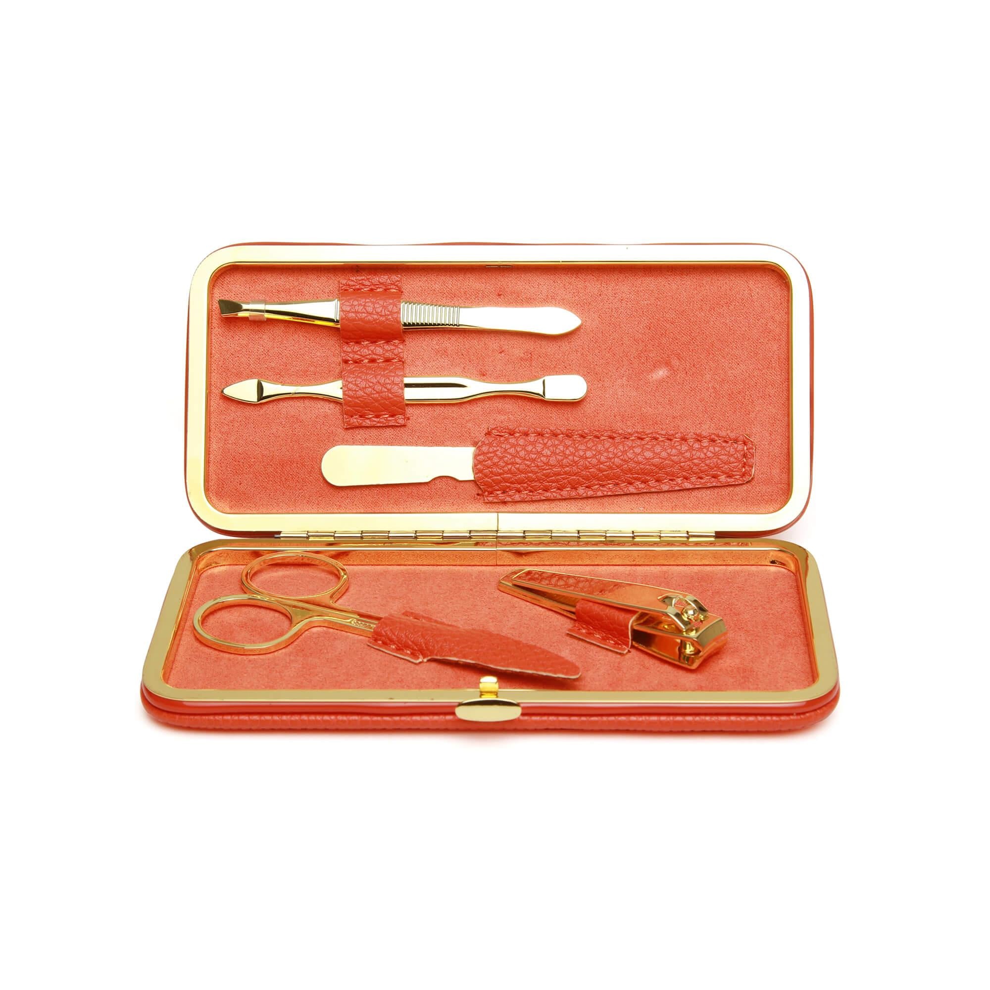 5pc Manicure Set In Orange