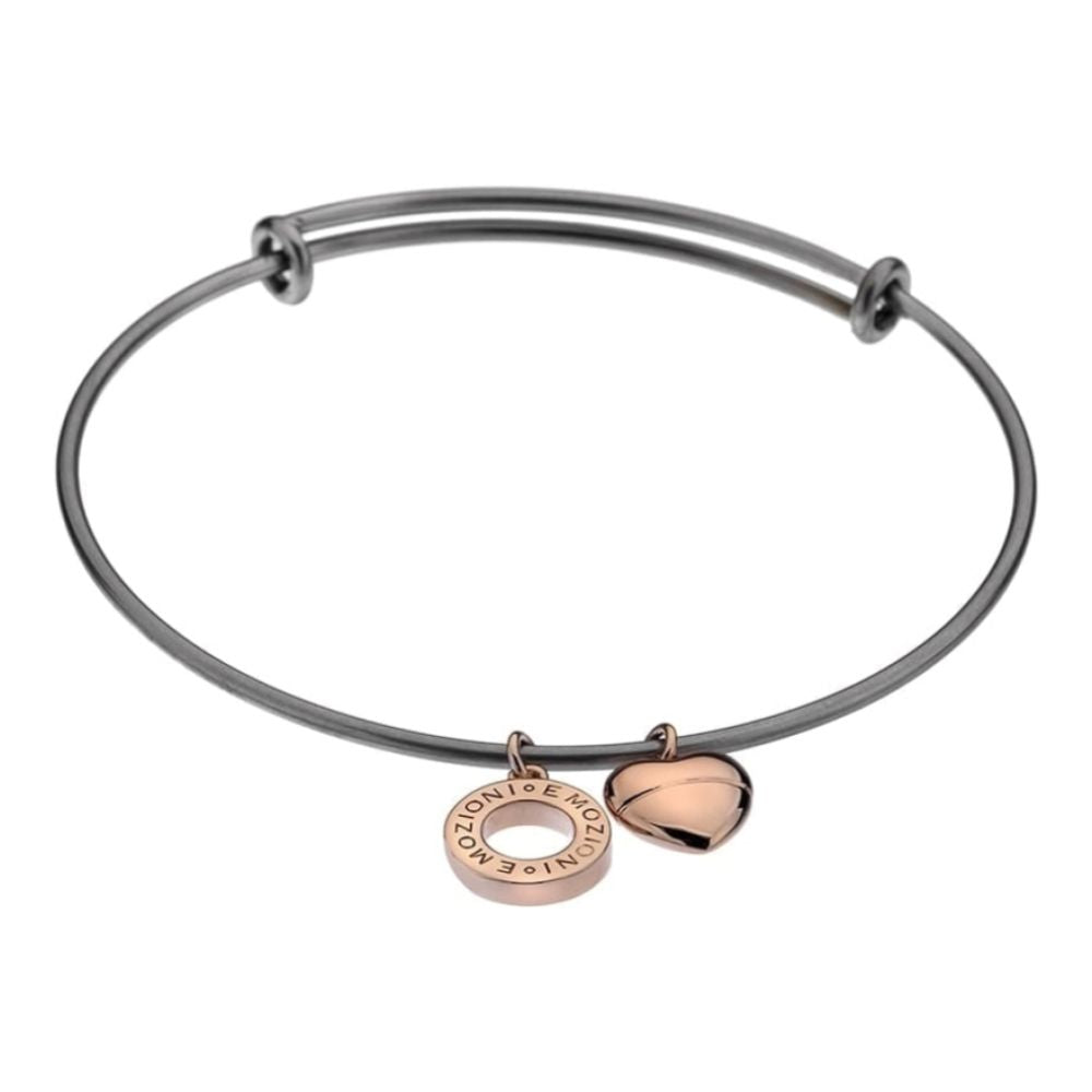 Emozioni Rose Gold Plate Bangle - Large