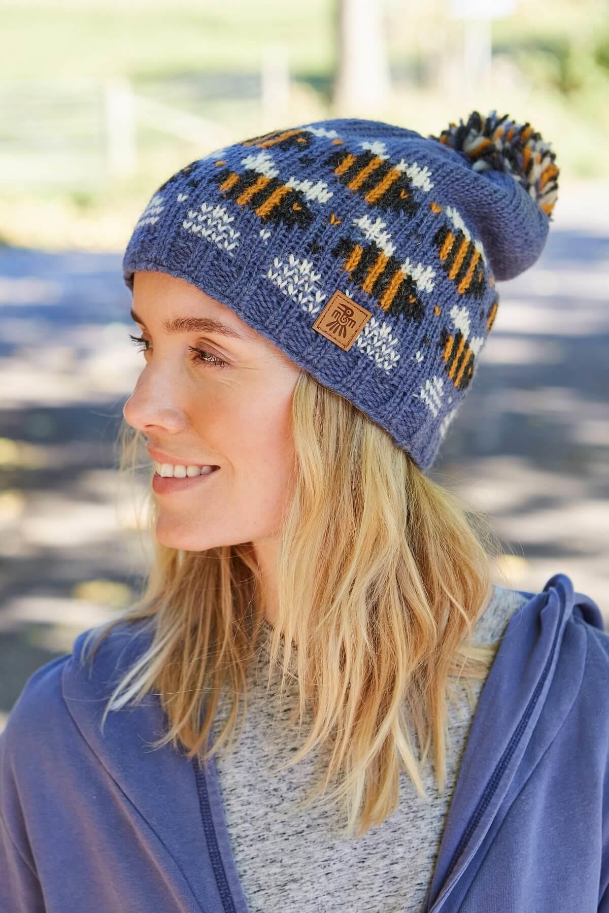 Beehive Bobble Beanie Denim