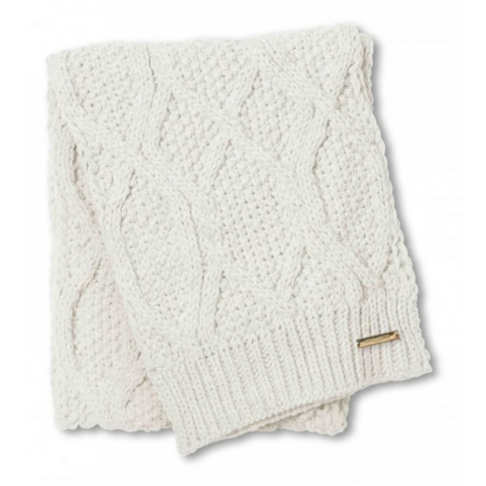 Cable Knit Scarf - Cream