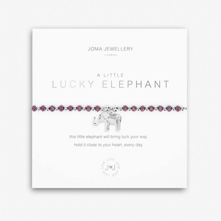 Colour Pop A Little | Lucky Elephant | Silver | Bracelet | 17.5cm Stretch