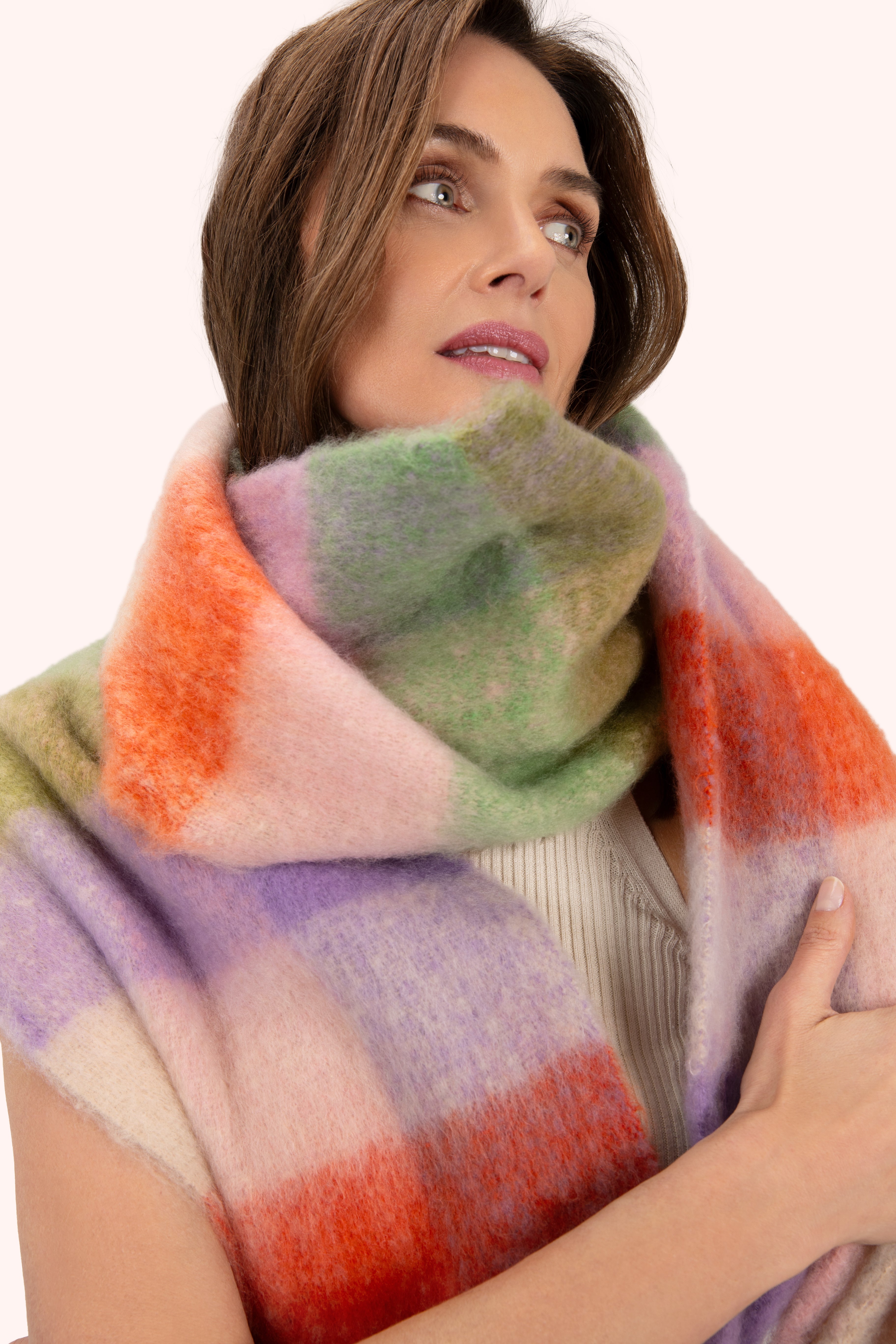 Molly Cosy Scarf In Lavender Mix