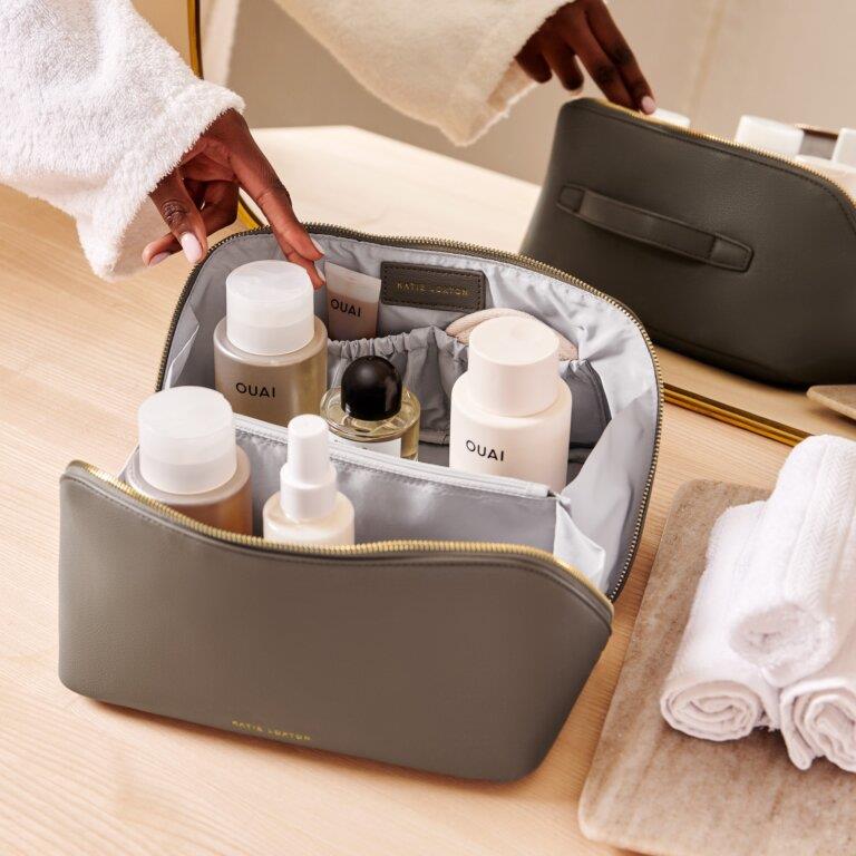 Large Make Up / Wash Bag - Mink