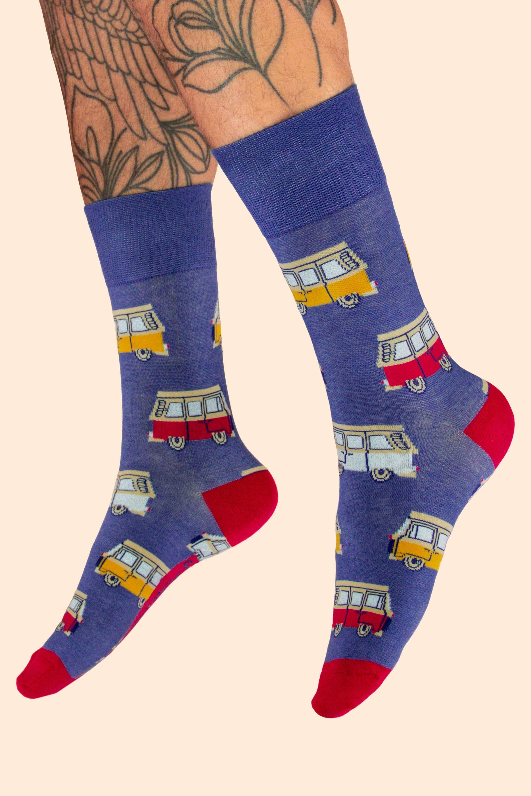 Vintage Van Men's Socks - Denim
