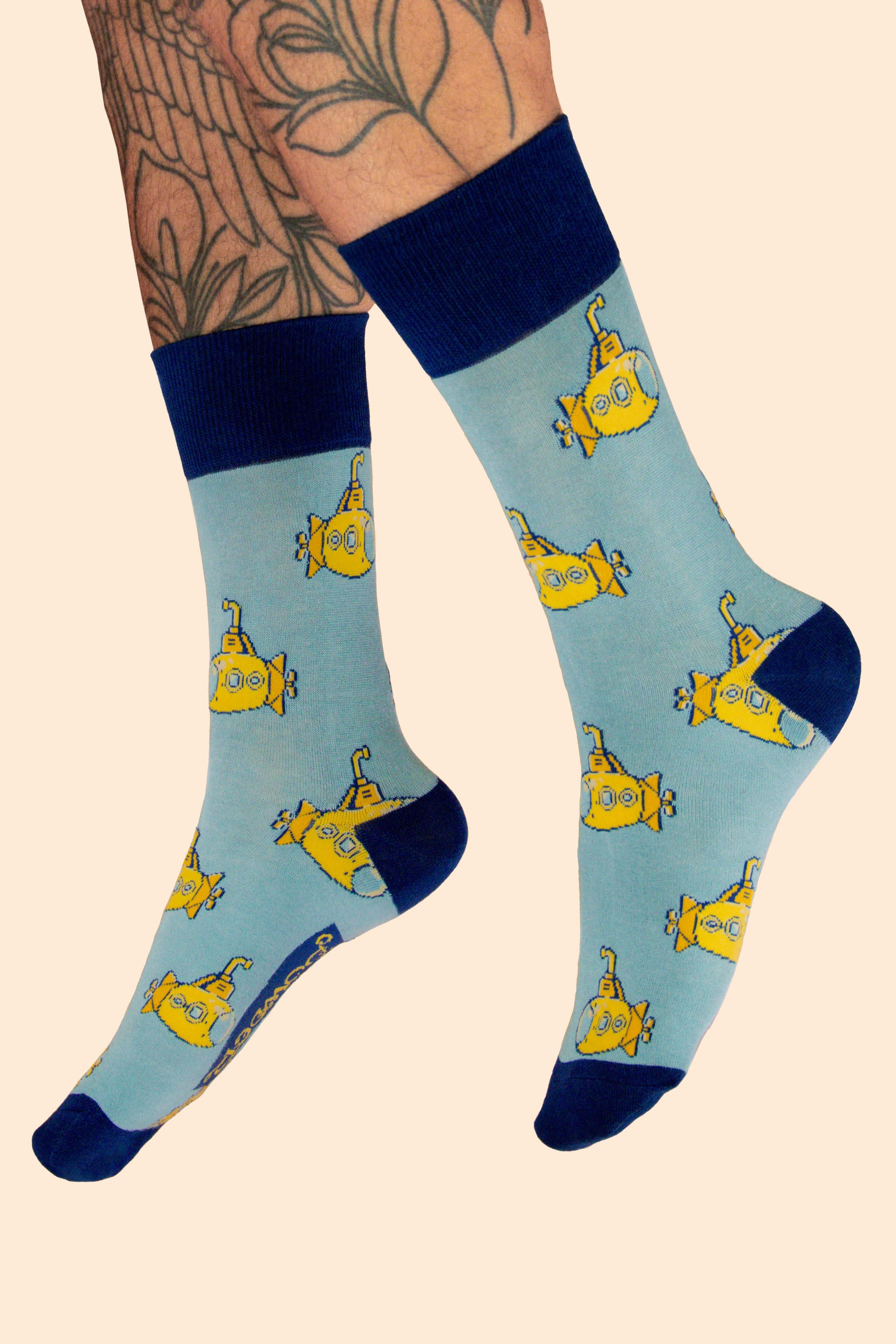 Yellow Submarine Men's Socks - Denim