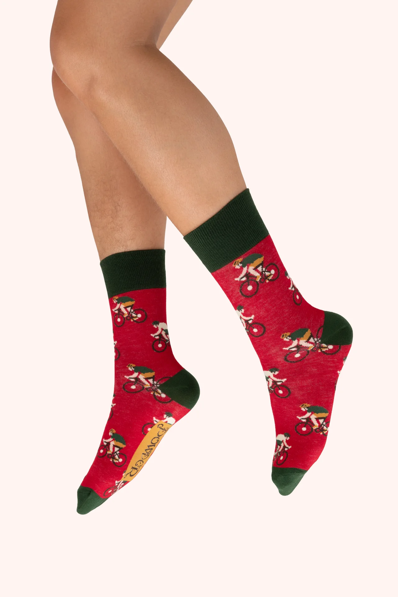 Men's Socks - Racing Bikes, Tomato