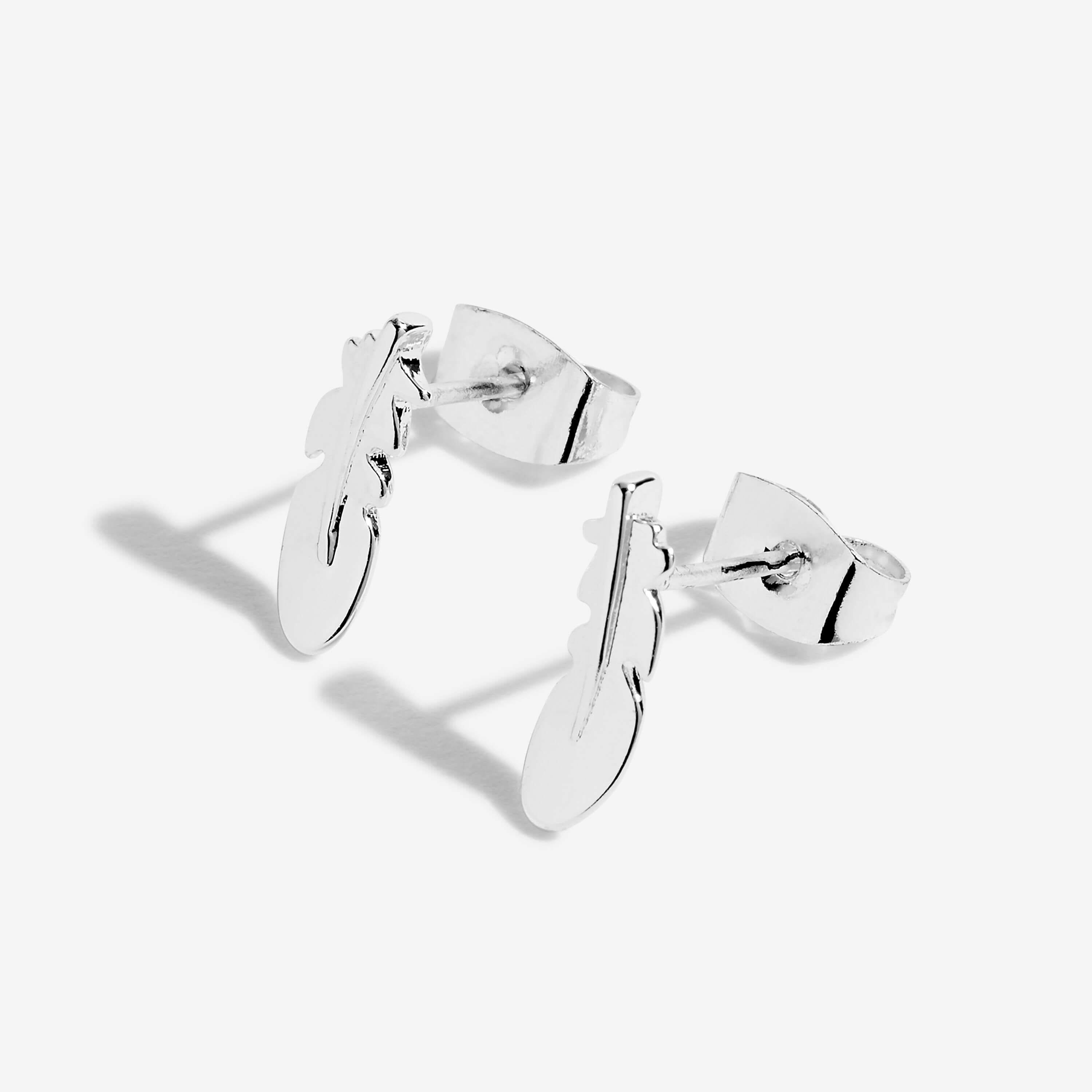 Treasure The Little Things | Feathers Appear When Loved Ones Are Near | Silver | Earring Box
