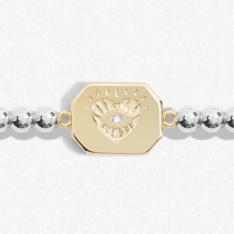 A Little 'Positive Vibes' Silver & Gold Plated Bracelet