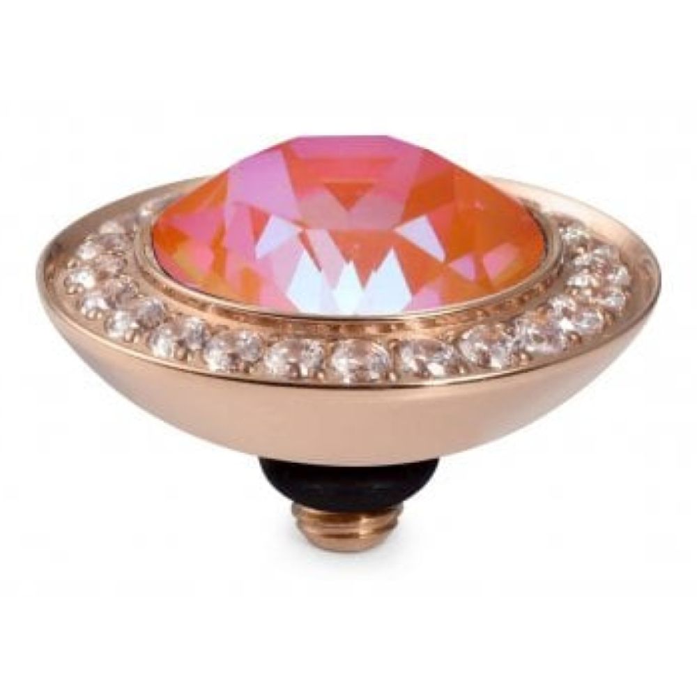 Orange Glow Delite Crystal Interchangeable Top Tondo Deluxe (Rg/P)