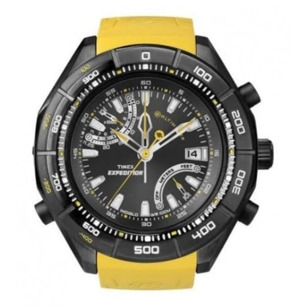 Expedition Altimeter Yellow Rubber Strap Wristwatch