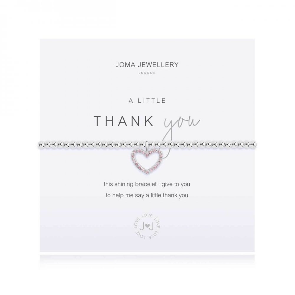 A Little Thank You Silver Bracelet 17.5cm
