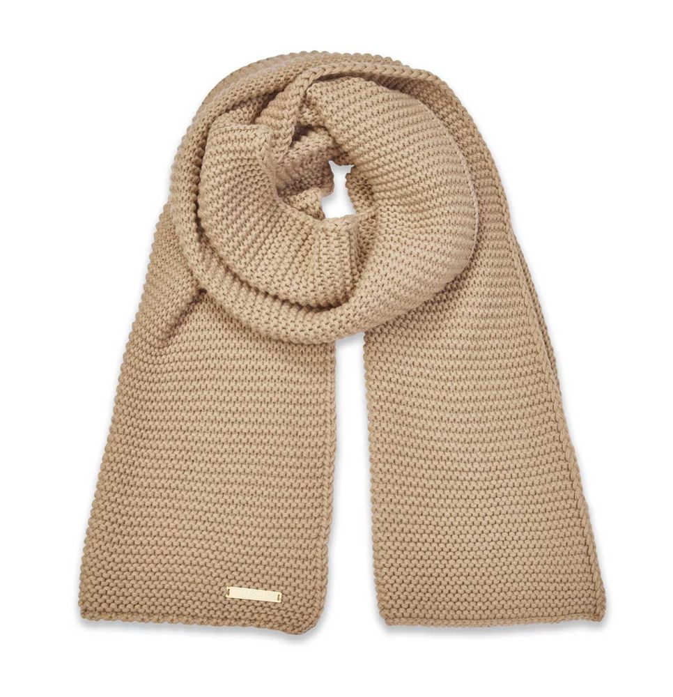 Chunky Knit Scarf | Caramel