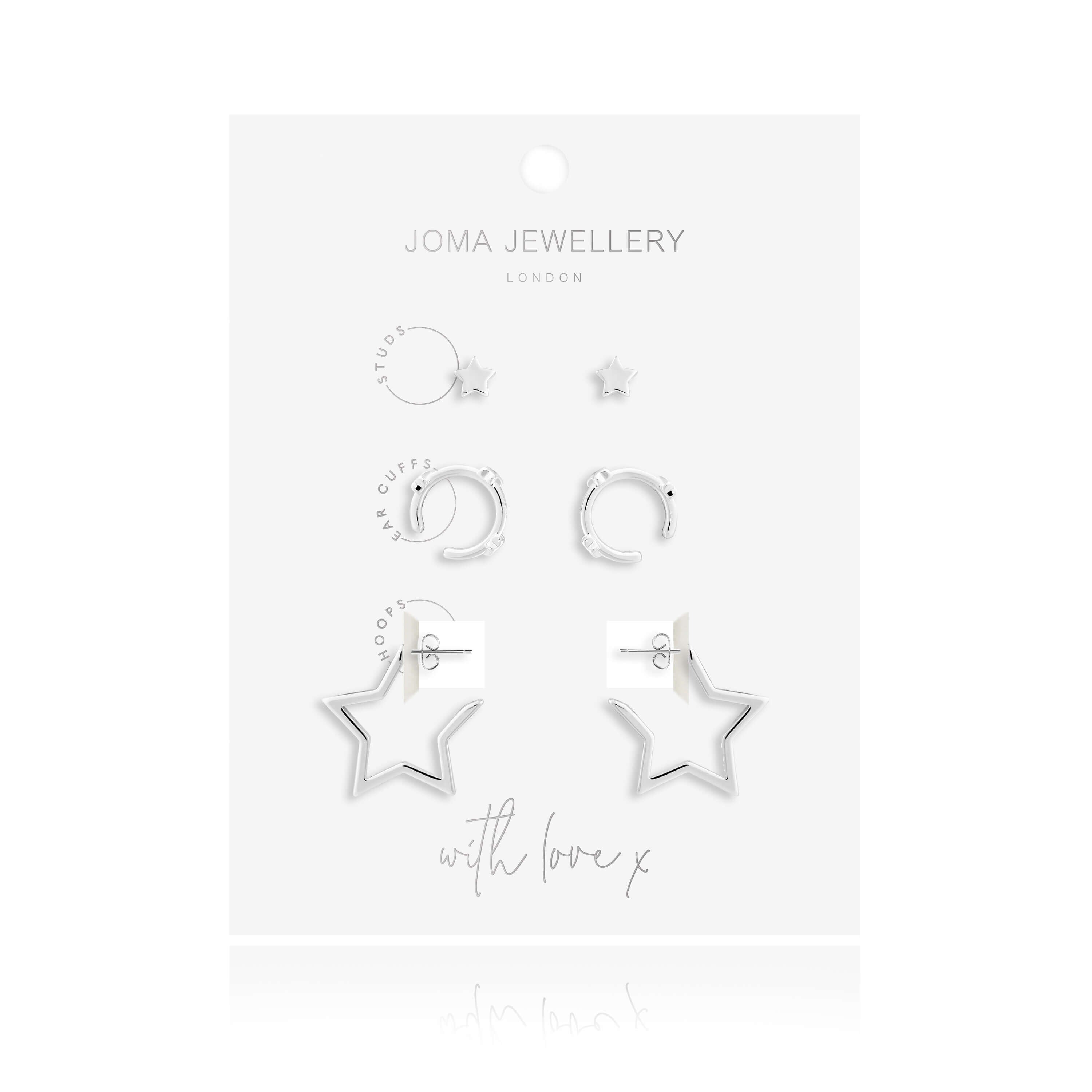 Tahlia Trio | Star Cuff Pack | Silver | Set Of 3