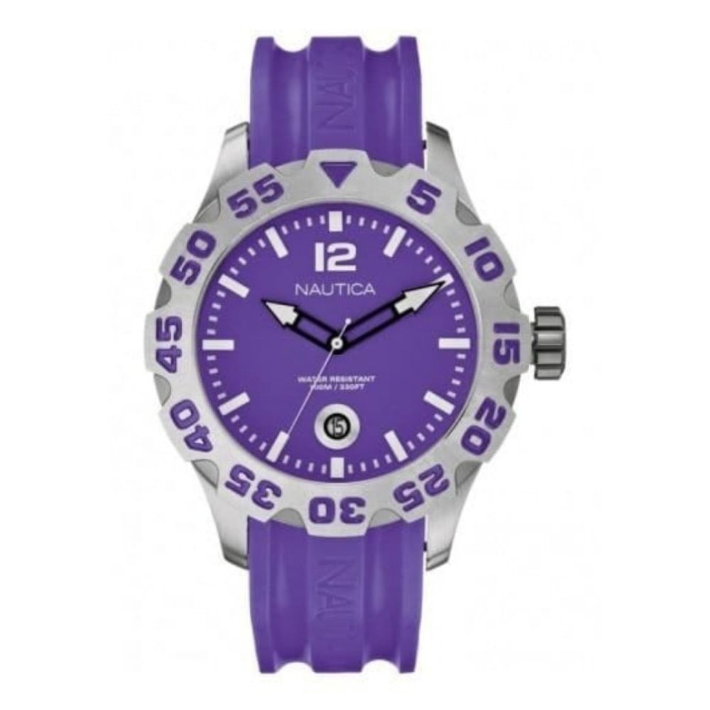 Gents BFD Purple Resin Strap Watch