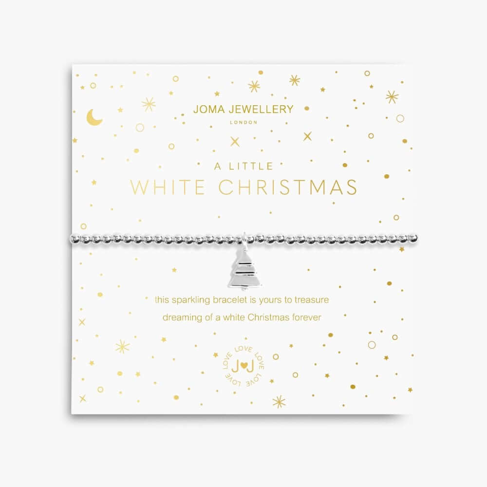 Christmas A Little | White Christmas | Silver | Bracelet | 17.5cm Stretch