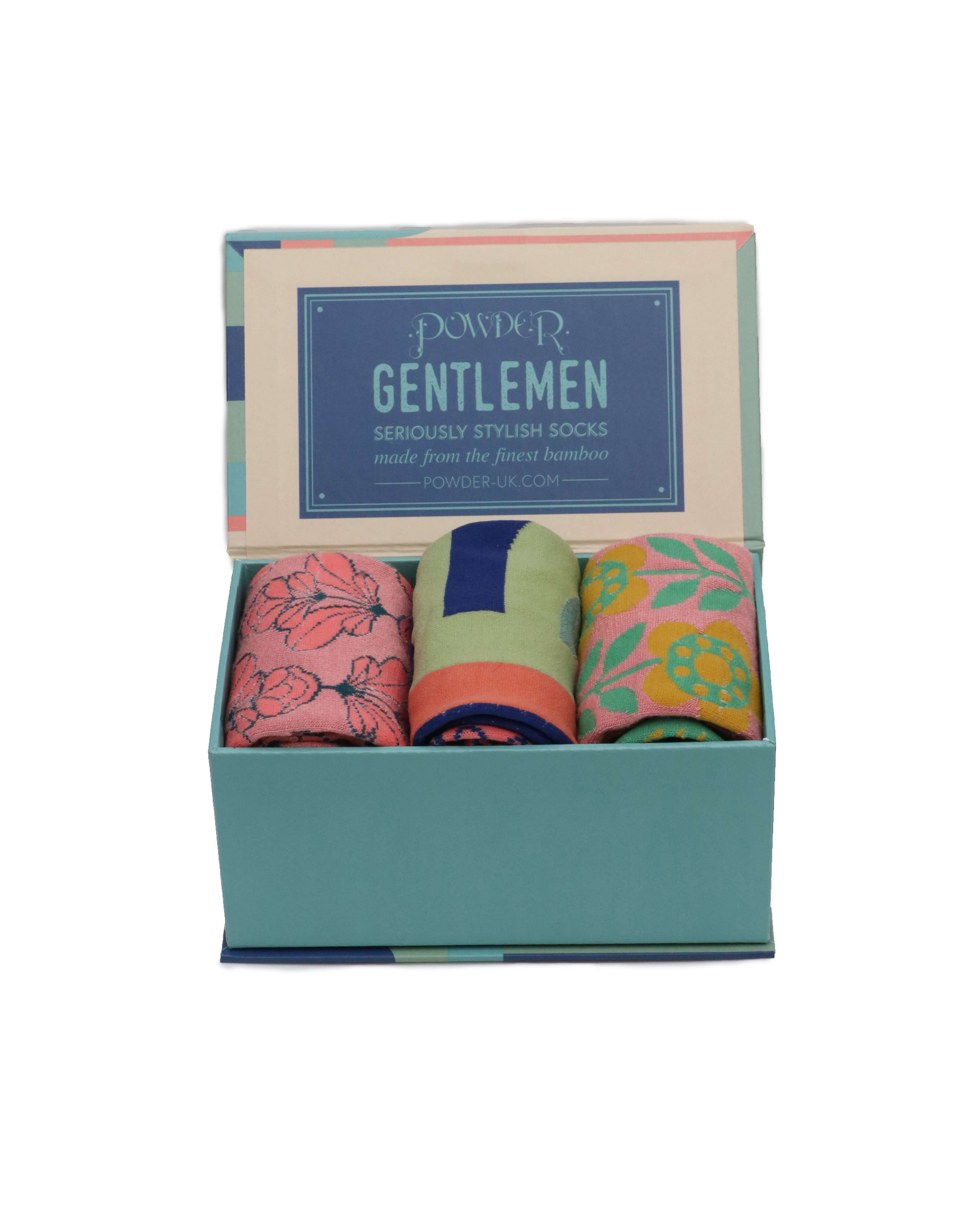 Men's Sock Gift Box - Curved Stripes
