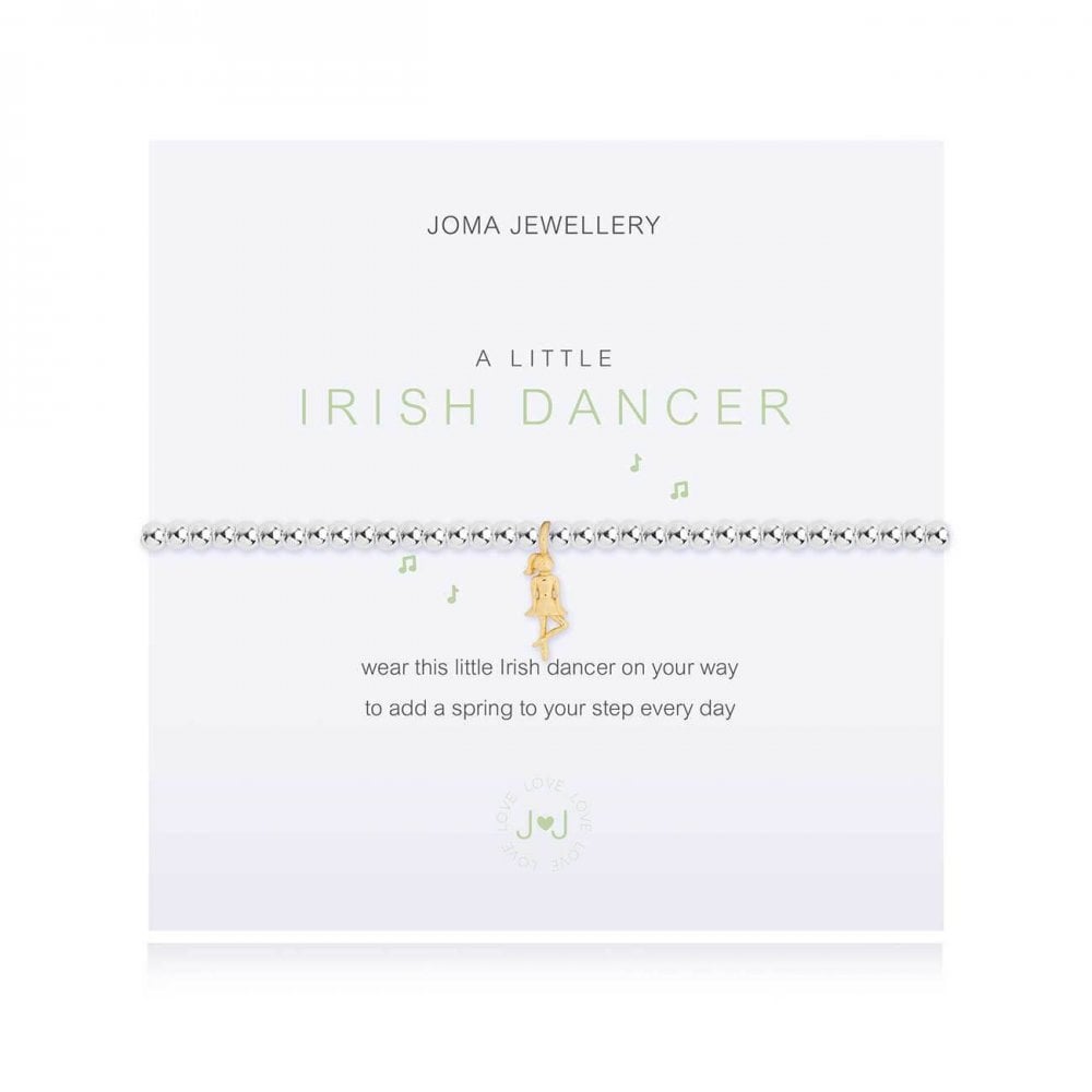 A Little | Irish Dancer (Irish) | Silver And Yellow Gold | Bracelet | 17.5cm Stretch