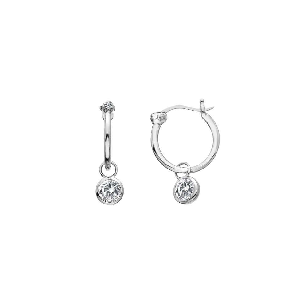 White Topaz Drop Earrings