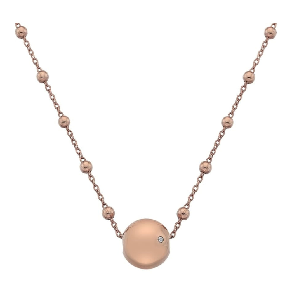 Globe Rose Gold Plated Necklace