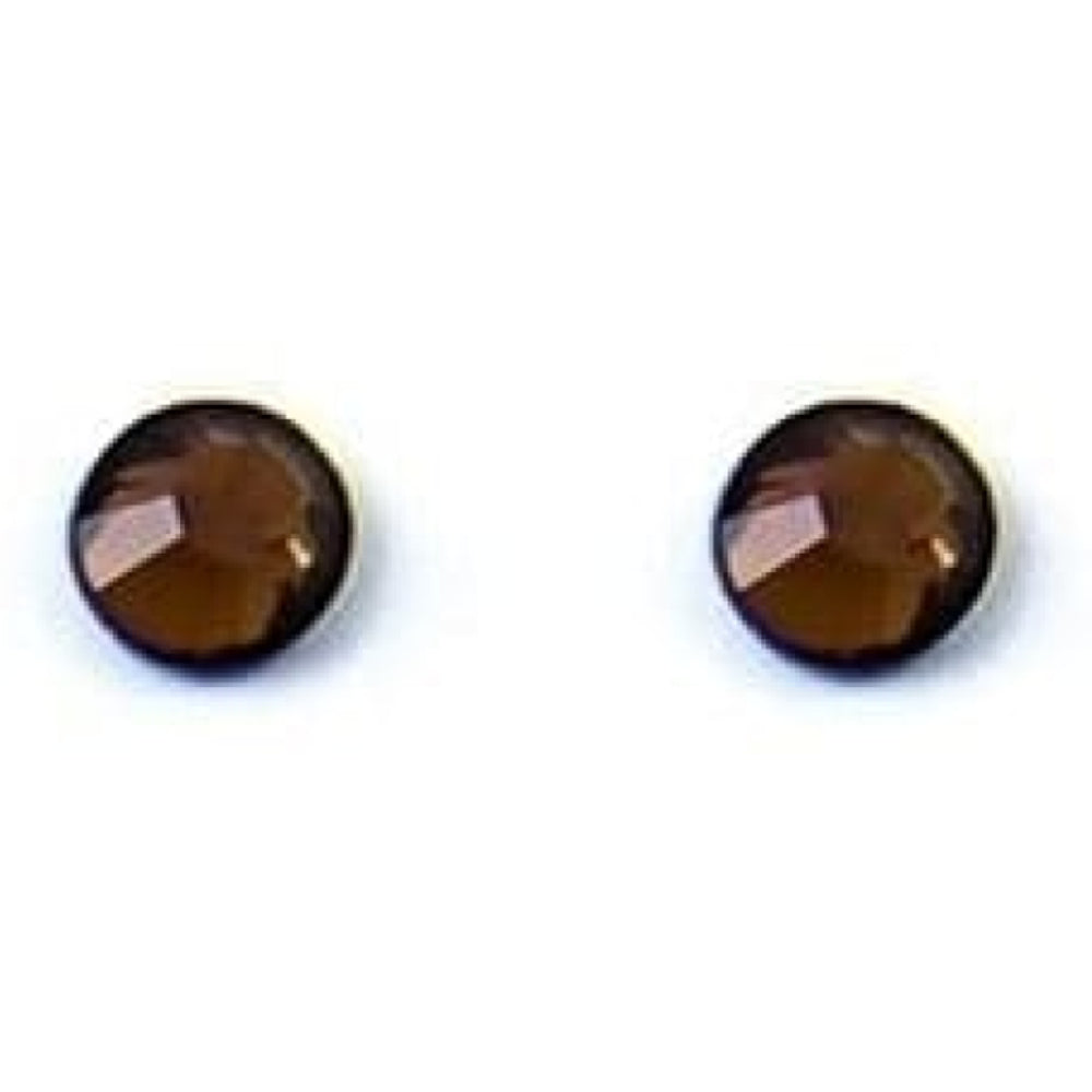 Ladies Circular Bronze Studded Swarovski Element Earrings