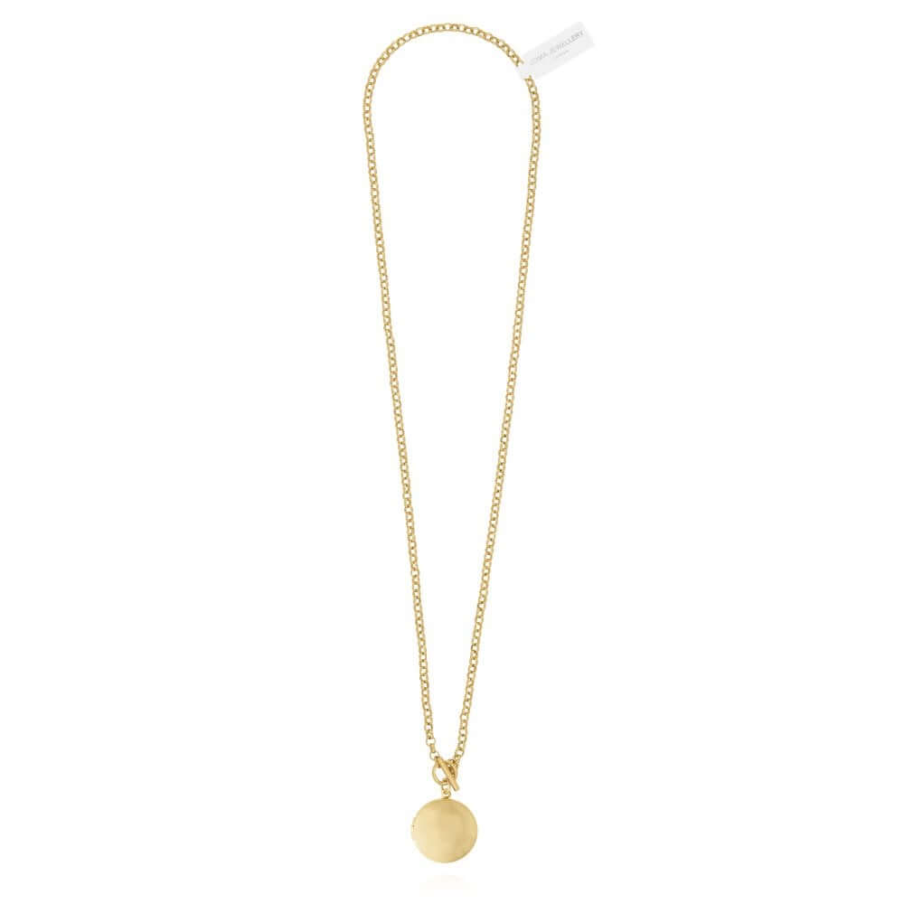 Life Lockets Gold Round Locket 50cm Necklace