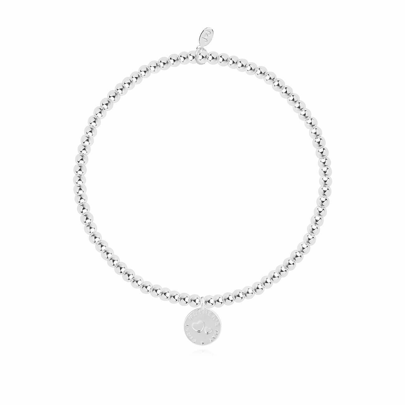 A Little | Happy First Mothers Day | Silver | Bracelet | 17.5cm Stretch