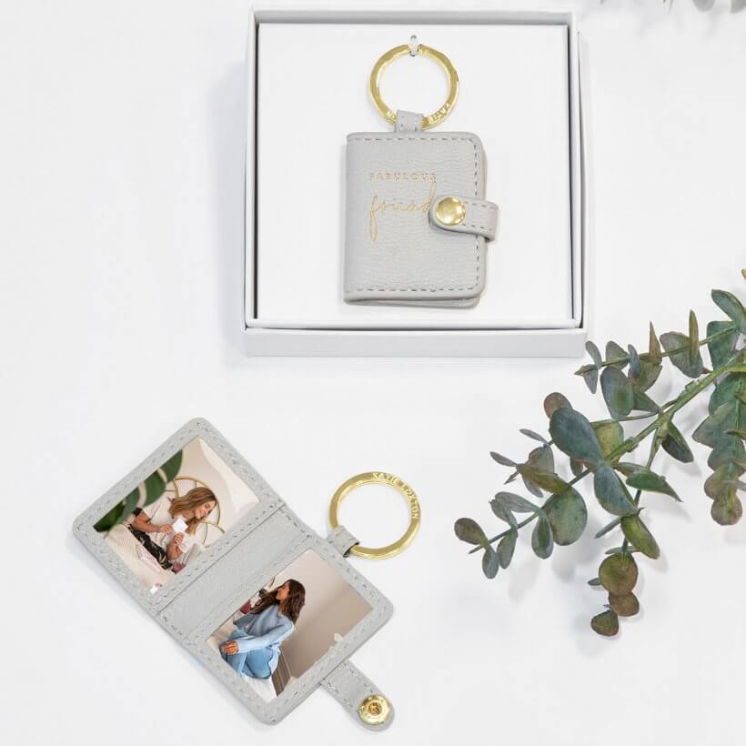 Beautifully Boxed Photo Keyring | Fabulous Friend | Grey