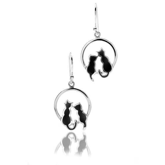 Moonlight Cat Earrings