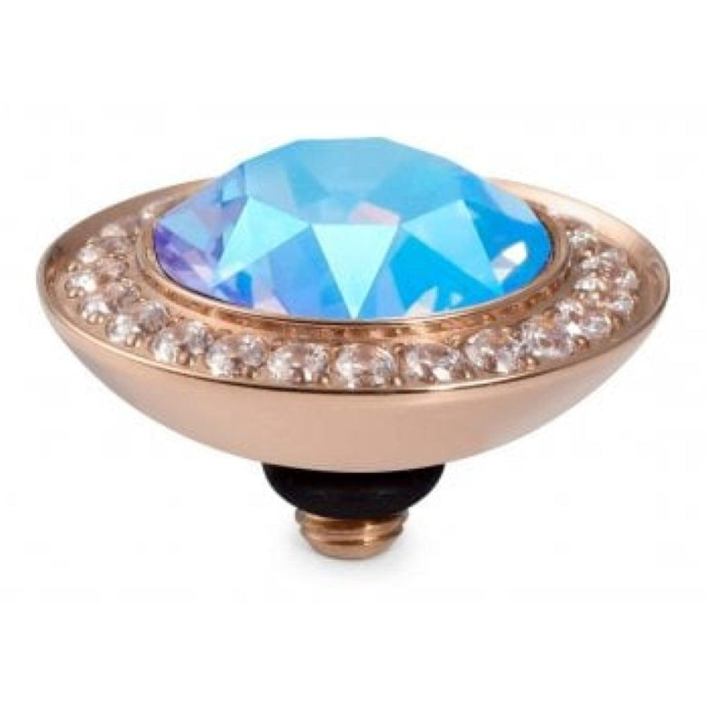 Light Sapphire Shimmer Crystal Interchangeable Top Tondo Deluxe (Rg/P)