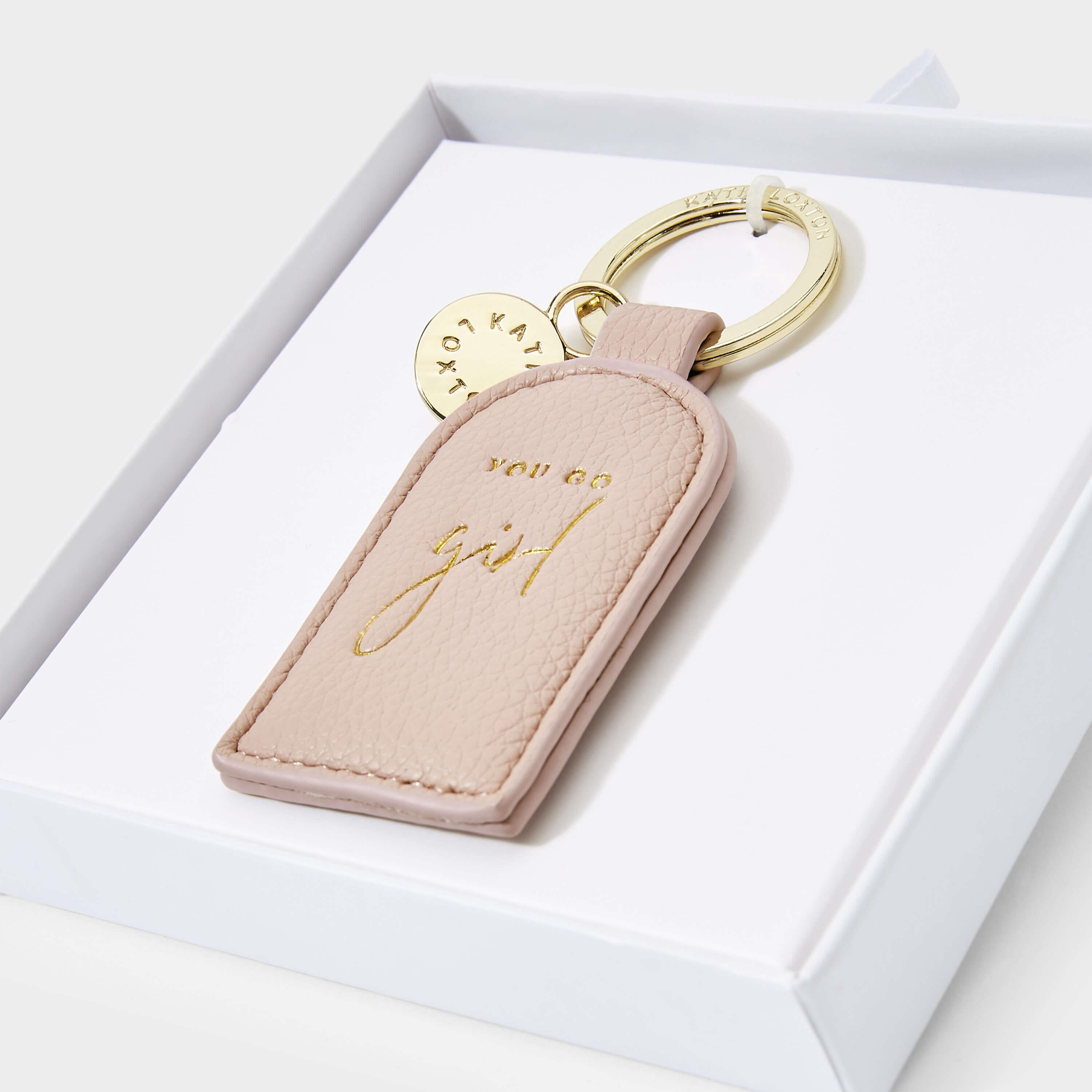 Beautifully Boxed Keyring | You Go Girl | Pink