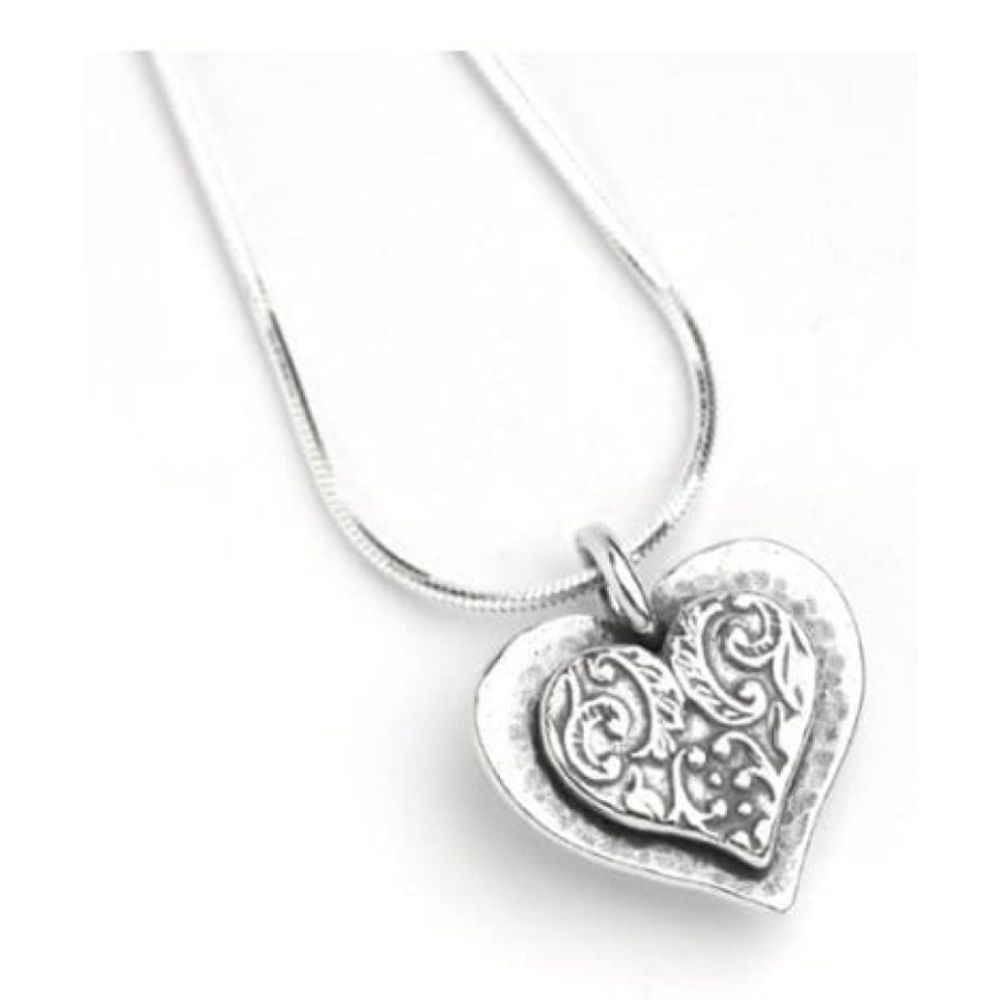 Ladies Handmade Silver Heart Pendant Necklace