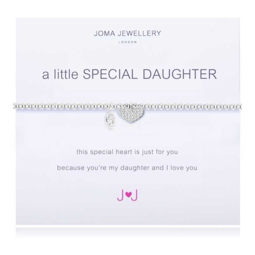 a little SPECIAL DAUGHTER - elastic bracelet - silver