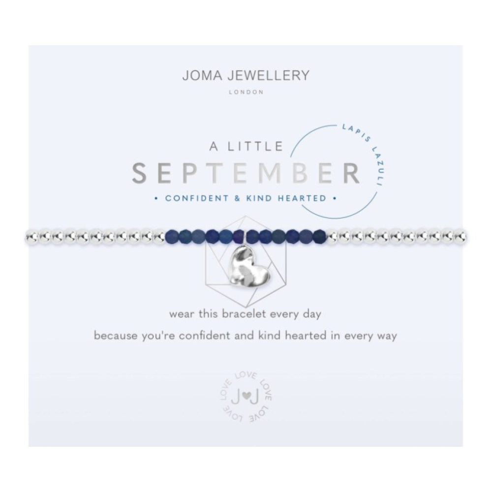 A Little | Birthstone September Lapis | Bracelet | 17.5cm Stretch