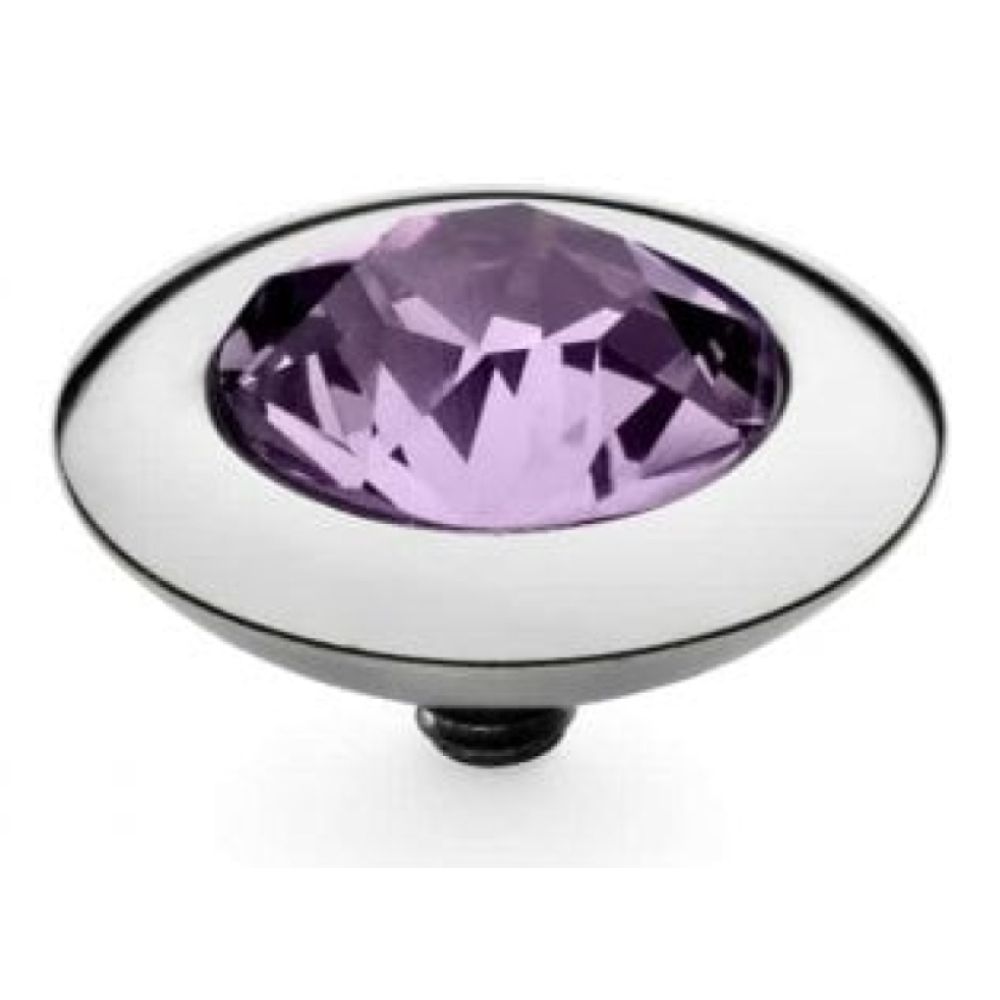 Famosa Silver 13mm Tondo Ring Top Violet