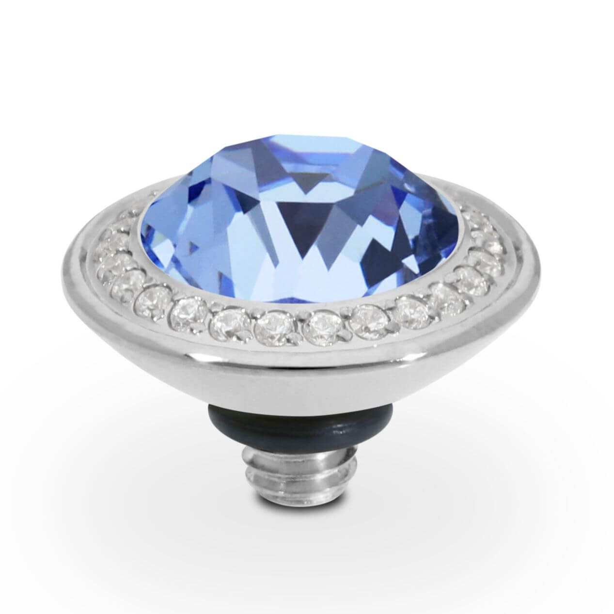 TONDO Deluxe (S/P) 9mm Light Sapphire Ring Top