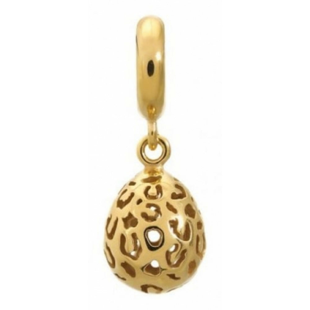 Gold Plated Leopard Print Fob Charm